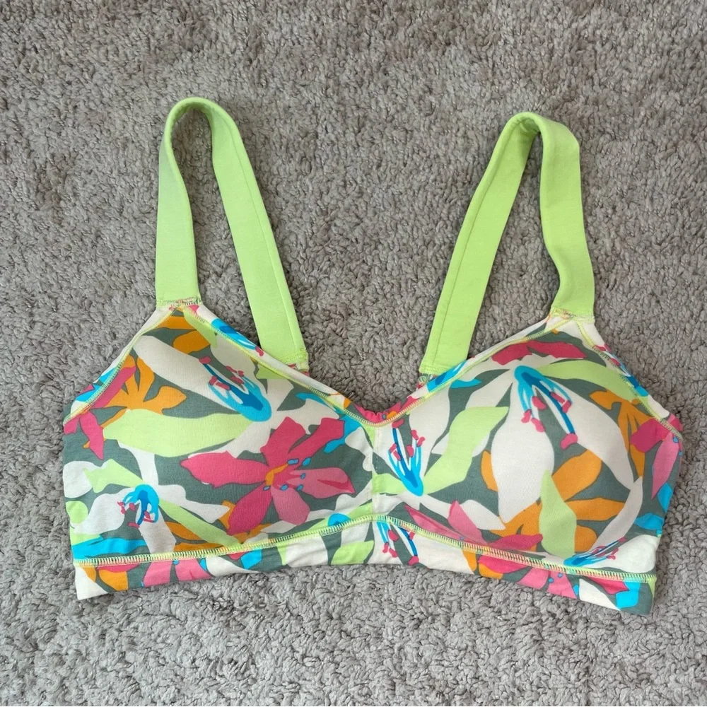 Kindly Yours Women's Comfort Modal Lounge Pullover Bra Tropical Floral Size XL - Picture 7 of 16